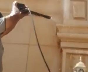 خدمة تنظيف الواجهات الحجر